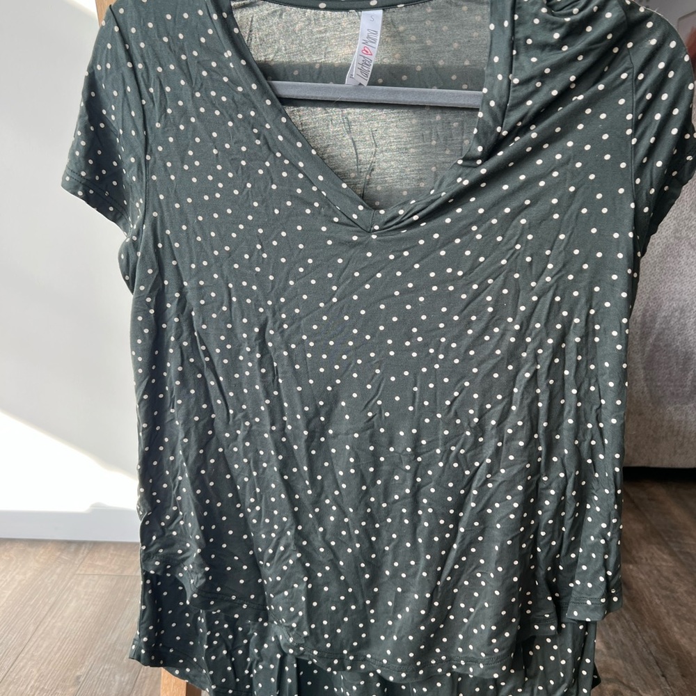 Latched Mama Polka Dot Short Sleeve Tee